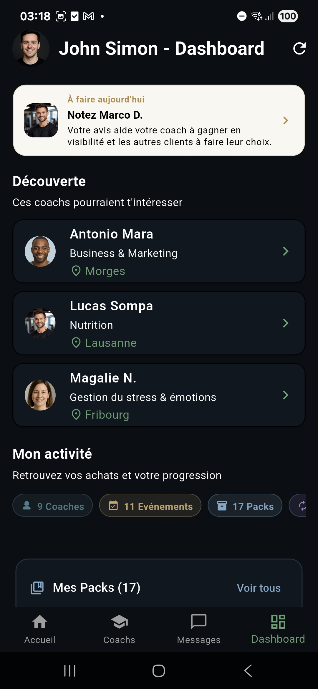 Client Dashboard